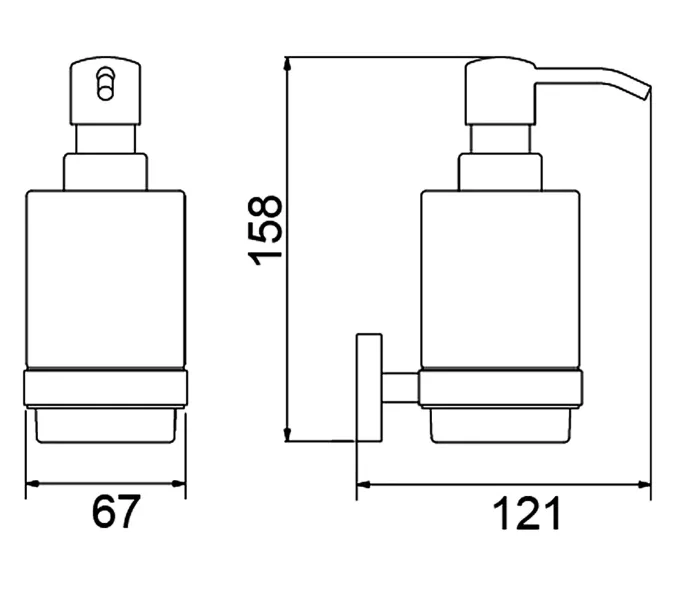 Дозатор Timo Saona 13039/17 золото матовое, изображение 2