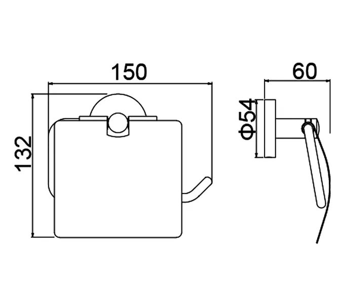Бумагодержатель Timo Saona 13042, Выбрать цвет: Золото матовое, изображение 2