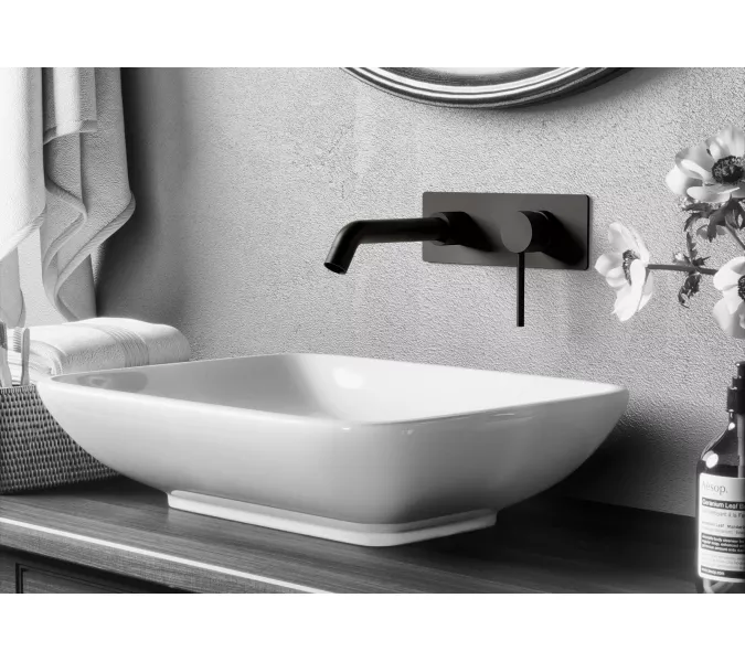 Смеситель для раковины встроенный Timo Saona 2371/03SM, Выбрать цвет: Черный, изображение 2