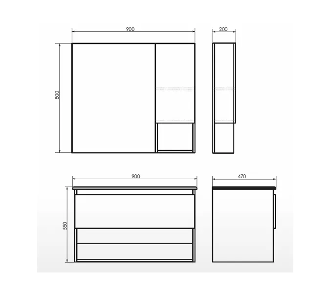 Тумба-умывальник Comforty Бордо, изображение 3
