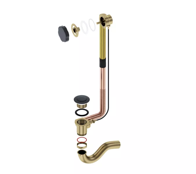 Слив перелив Timo 8003/03 черный, изображение 2