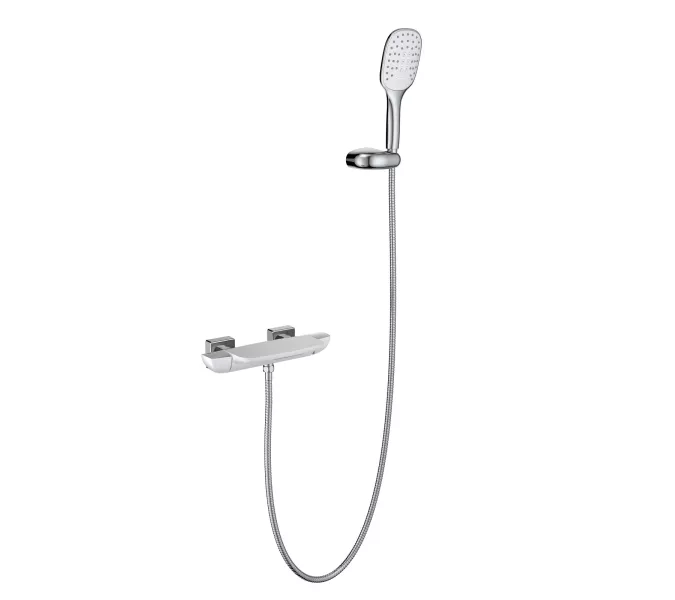 Смеситель для ванны с душем Timo Helmi 4024/00-16Y, Выбрать цвет: хром-белый