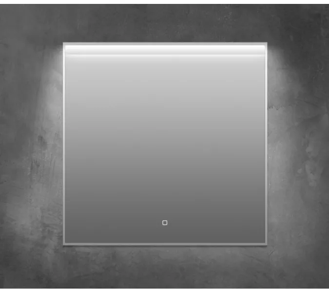 Зеркало BelBagno в алюминиевой раме с подсветкой с сенсорным выключателем UNO, Выбрать размер: 100