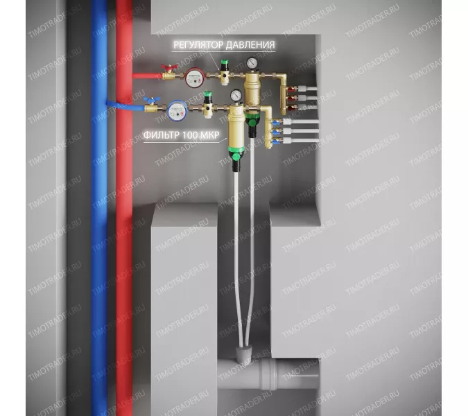 Смеситель для ванны с душем Timo Helmi 4024/03Y, Выбрать цвет: Черный, изображение 6