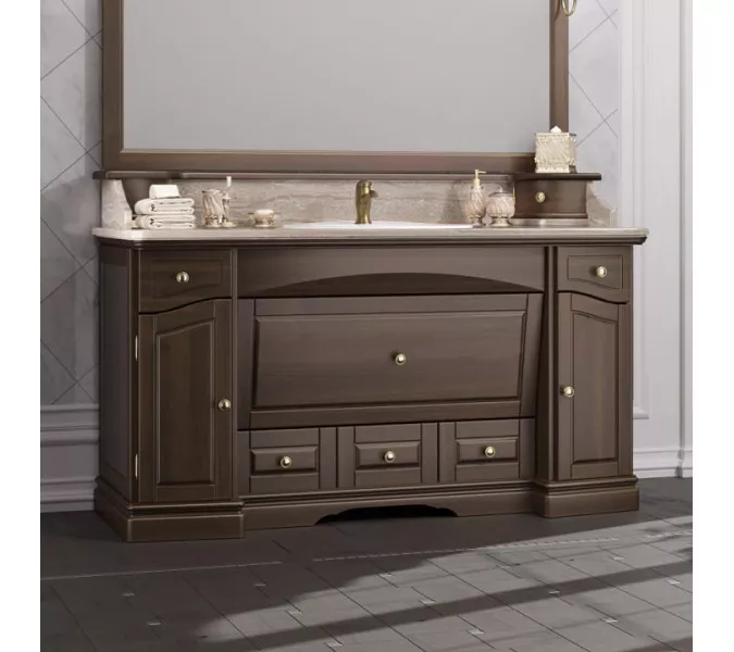 Тумба с раковиной для ванной комнаты OPADIRIS Лучия-150, Выбрать размер: 150, изображение 3