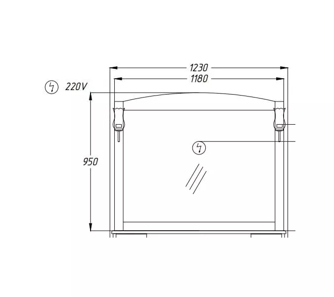 Зеркало OPADIRIS  Лучия-120, Выбрать размер: 120, изображение 2