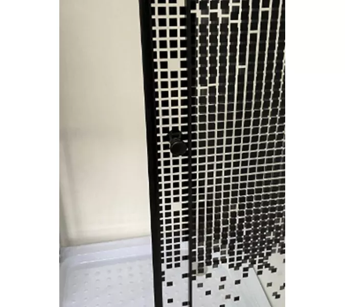 Душевой уголок Niagara Eco BLACK  низкий поддон, стекло МОЗАИКА, Цвет стекла: мозаика, Выбрать размер: 90x90, изображение 3