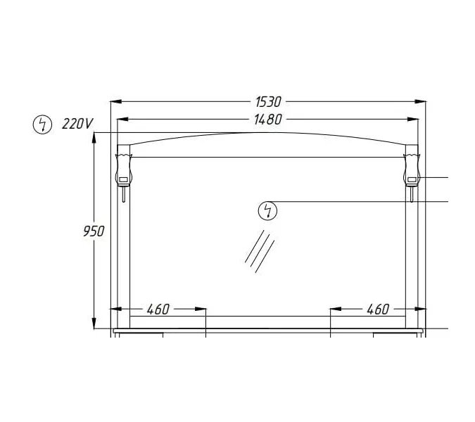 Зеркало OPADIRIS  Лучия-150, Выбрать размер: 150, изображение 2