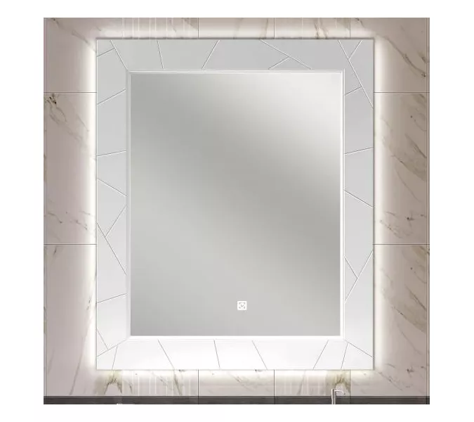 Зеркало OPADIRIS Луиджи  белый, Выбрать цвет: Белый, Выбрать размер: 90