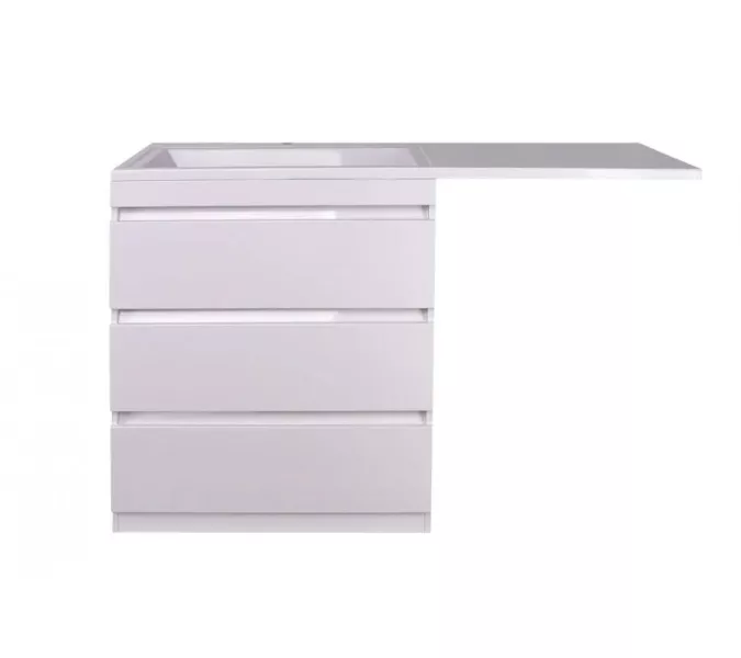 Тумба напольная 3 ящика с раковиной Style Line  Даллас  левая/правая, Выбрать размер: 150, изображение 5