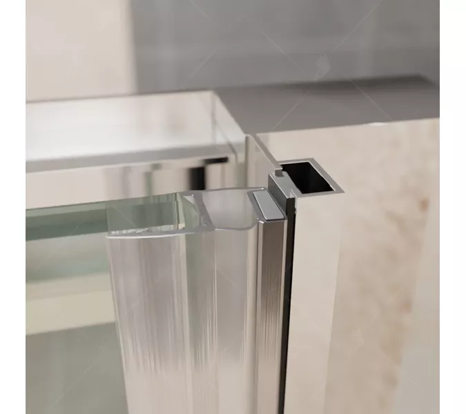 Душевая дверь RGW PA-14 100х195, Цвет стекла: шиншила, Цвет профиля (вариация): Хром, Выбрать размер: 100, изображение 4