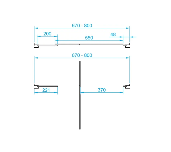 Душевая дверь RGW PA-02 NEW, Цвет стекла: шиншила, Цвет профиля (вариация): Хром, Выбрать размер: 70, изображение 2