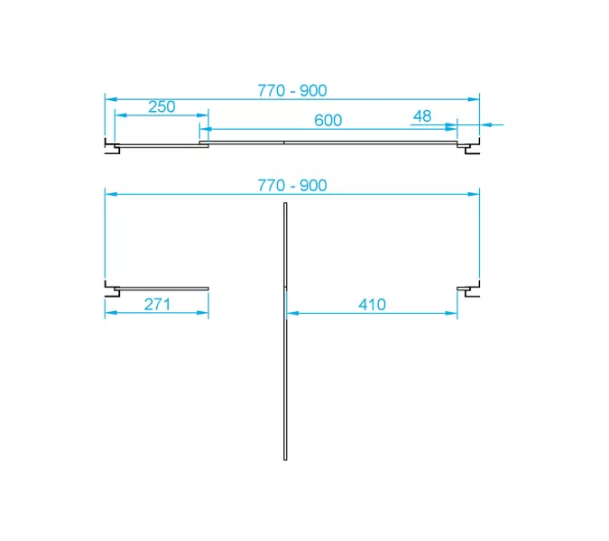 Душевая дверь RGW PA-02 NEW, Цвет стекла: шиншила, Цвет профиля (вариация): Хром, Выбрать размер: 80, изображение 2