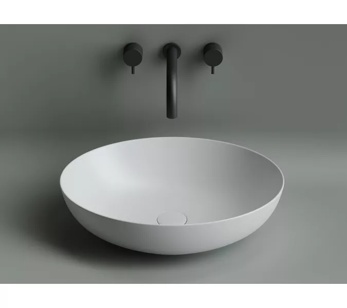 Умывальник чаша накладная овальная Ceramica Nova Element CN6017, Выбрать цвет: Белый матовый, изображение 2