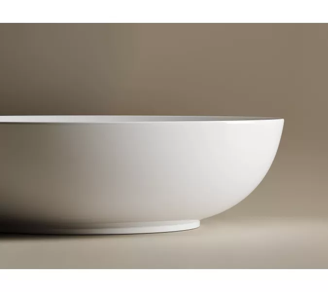 Умывальник чаша накладная овальная Ceramica Nova Element CN6017, Выбрать цвет: Белый, изображение 3