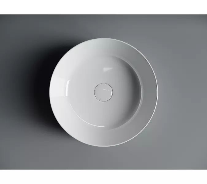 Умывальник чаша накладная круглая Element 370*370*110мм CN6020, изображение 3