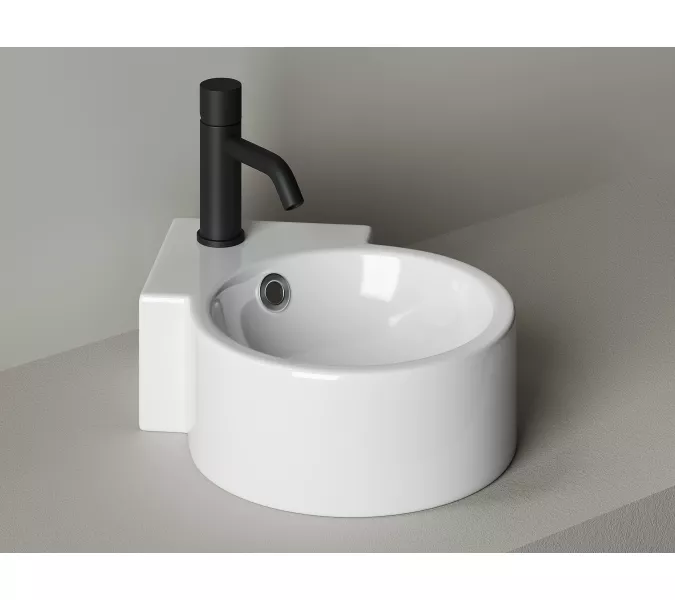 Умывальник подвесной угловой Element 310*430*125мм CN5019, изображение 5