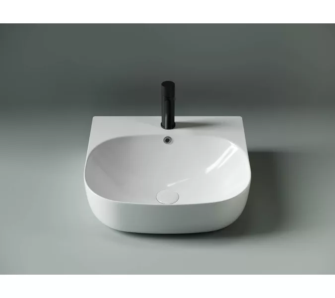 Умывальник накладной прямоугольный пристенный Element 490*445*145мм CN5011, изображение 3