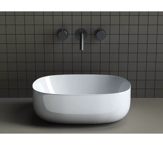 Умывальник чаша накладная овальная Element 460*350*155мм CN6018, изображение 2