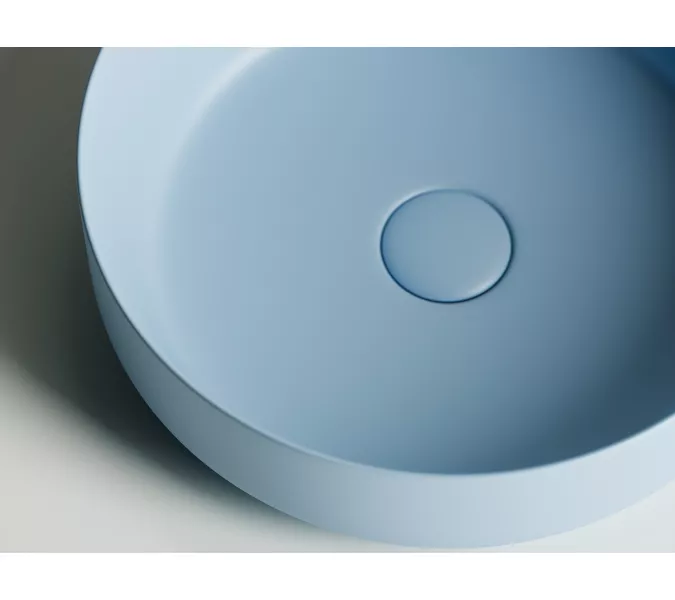 Умывальник чаша накладная круглая Ceramica Nova Element CN6022, Выбрать цвет: Голубой матовый, изображение 2