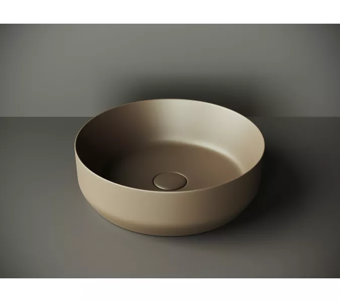 Умывальник чаша накладная круглая Ceramica Nova Element CN6022, Выбрать цвет: Темно-коричневый матовый, изображение 2