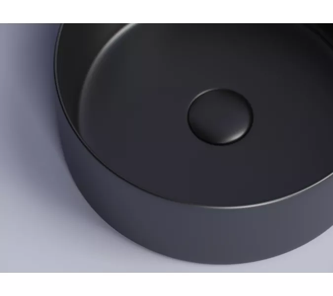 Умывальник чаша накладная круглая Ceramica Nova Element CN6032, Выбрать цвет: Черный матовый, изображение 5