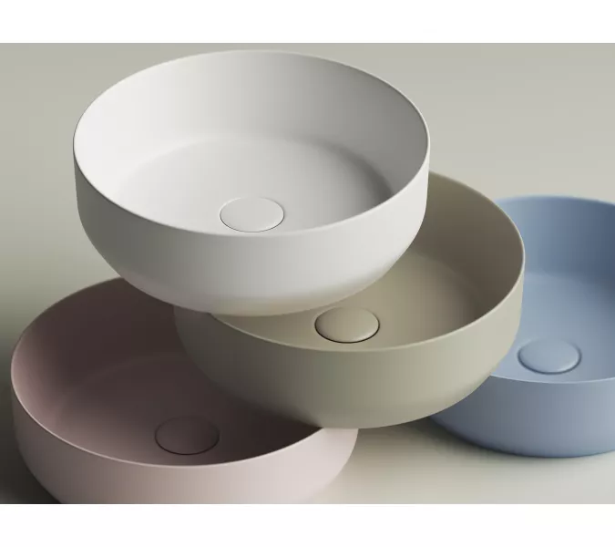 Умывальник чаша накладная круглая Ceramica Nova Element CN6022, Выбрать цвет: Белый матовый, изображение 5