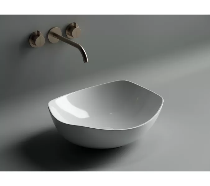 Умывальник чаша накладная овальная Element 420*385*145мм CN5017, изображение 2