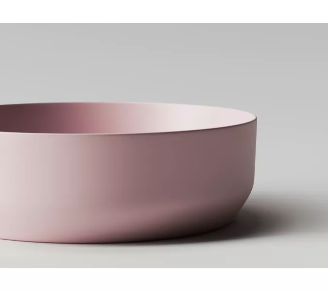 Умывальник чаша накладная круглая Ceramica Nova Element CN6022, Выбрать цвет: Розовый матовый, изображение 4