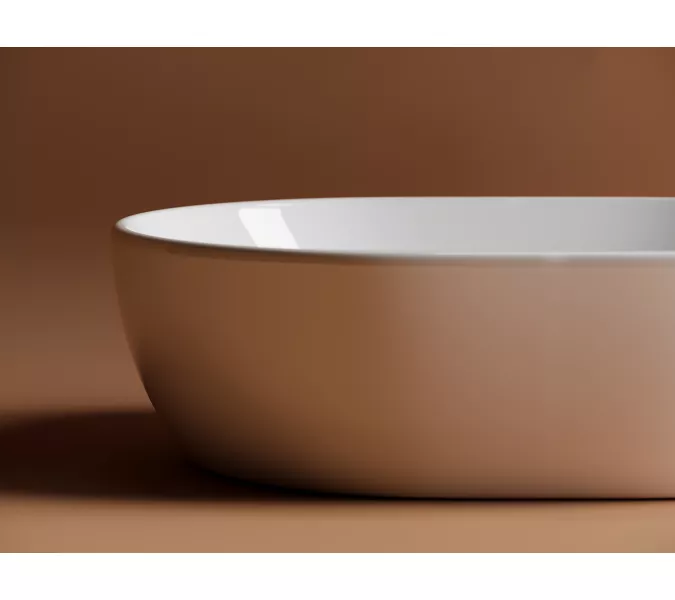 Умывальник чаша Ceramica Nova CN6019 накладная овальная Element 480*350*140мм, изображение 5