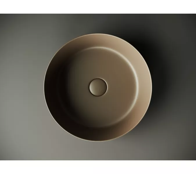 Умывальник чаша накладная круглая Ceramica Nova Element CN6022, Выбрать цвет: Темно-коричневый матовый, изображение 5