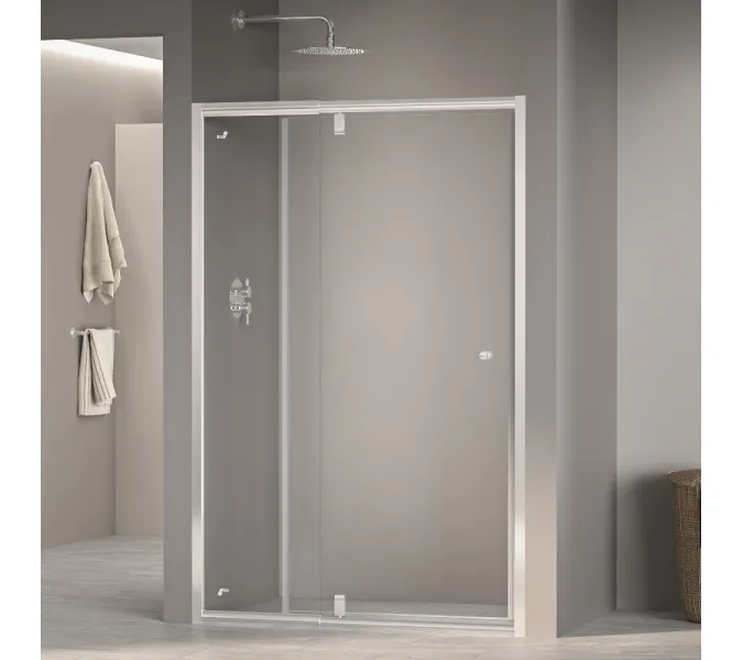 Душевая дверь RGW PA-02 NEW, Цвет стекла: шиншила, Цвет профиля (вариация): Хром, Выбрать размер: 70