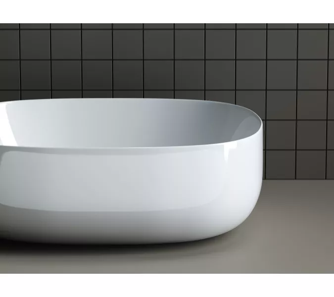 Умывальник чаша накладная овальная Element 460*350*155мм CN6018, изображение 3