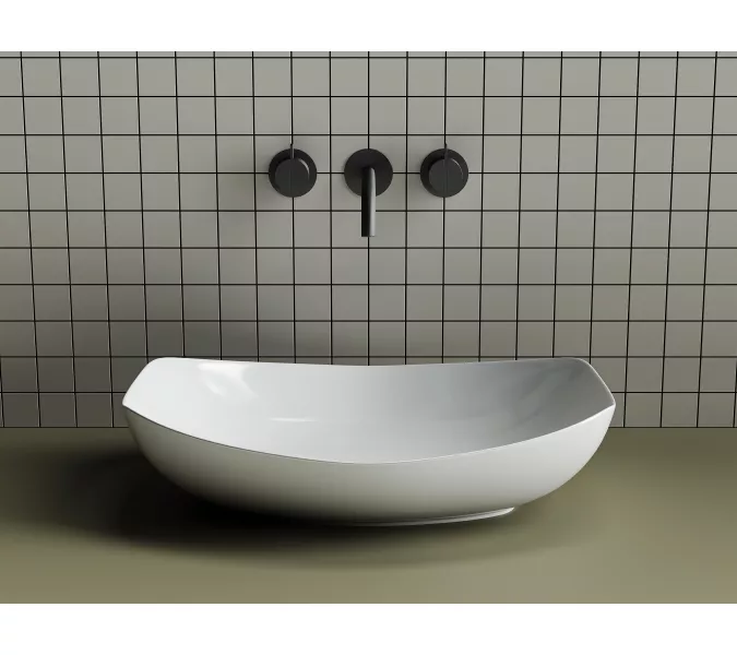 Умывальник чаша накладная овальная Element 560*400*155мм CN5016, изображение 2