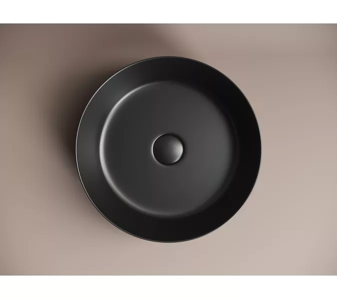 Умывальник чаша накладная круглая Ceramica Nova Element CN6022, Выбрать цвет: Черный матовый, изображение 3