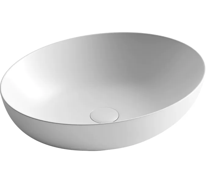 Умывальник чаша накладная овальная Ceramica Nova Element CN6017, Выбрать цвет: Белый матовый, изображение 6