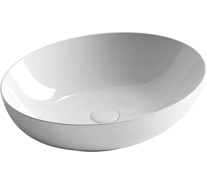 Умывальник чаша накладная овальная Ceramica Nova Element CN6017, Выбрать цвет: Белый, изображение 6