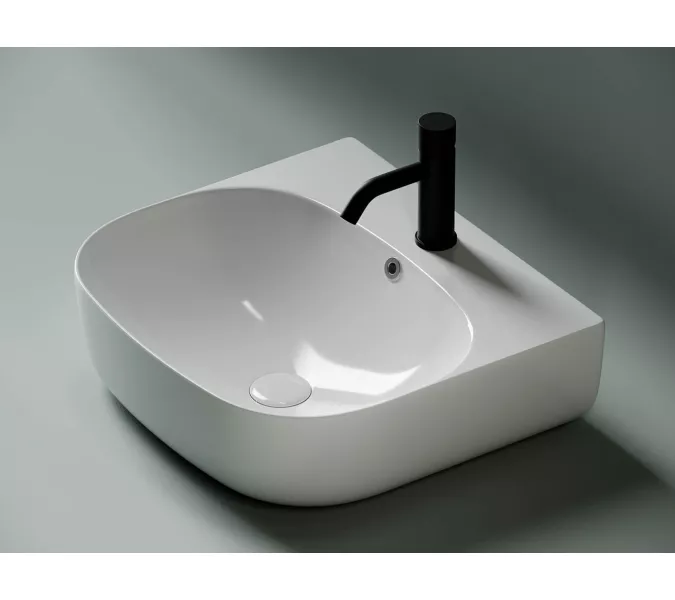 Умывальник накладной прямоугольный пристенный Element 490*445*145мм CN5011