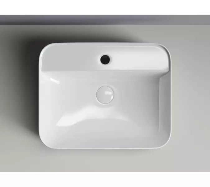 Умывальник чаша накладная прямоугольная Element 500*400*140мм CN5015, изображение 4
