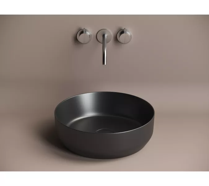 Умывальник чаша накладная круглая Ceramica Nova Element CN6022, Выбрать цвет: Черный матовый, изображение 2