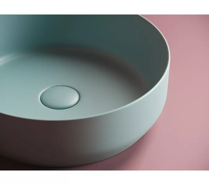 Умывальник чаша накладная круглая Ceramica Nova Element CN6022, Выбрать цвет: Зеленый матовый, изображение 4