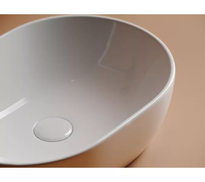 Умывальник чаша Ceramica Nova CN6019 накладная овальная Element 480*350*140мм, изображение 3