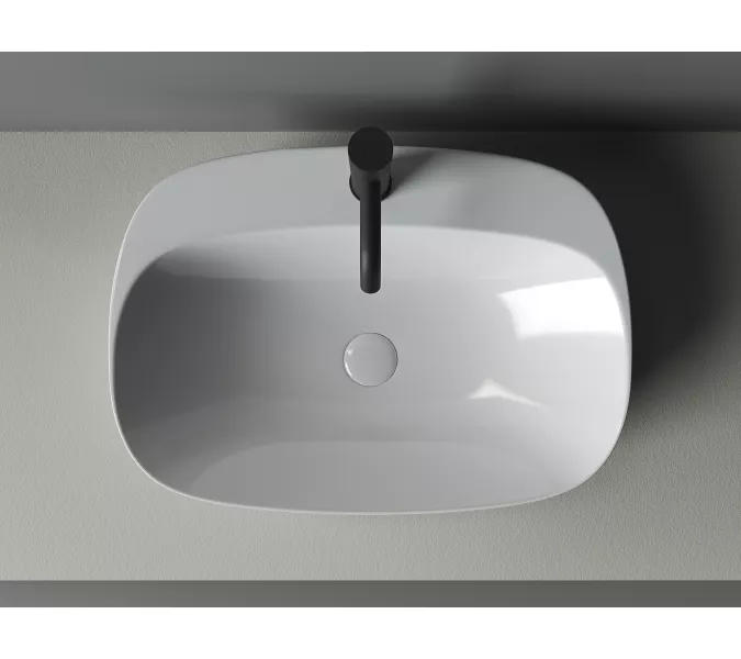 Умывальник чаша накладная овальная Element 595*420*155мм CN5012, изображение 3