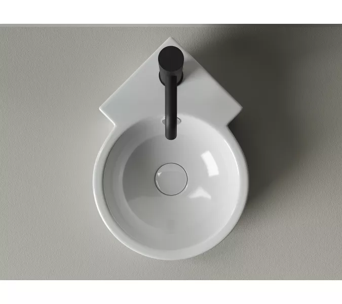 Умывальник подвесной угловой Element 310*430*125мм CN5019, изображение 2