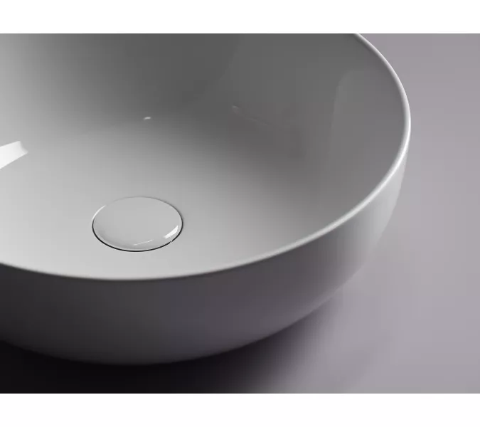 Умывальник чаша накладная круглая Element 420*420*130мм CN5024, изображение 3