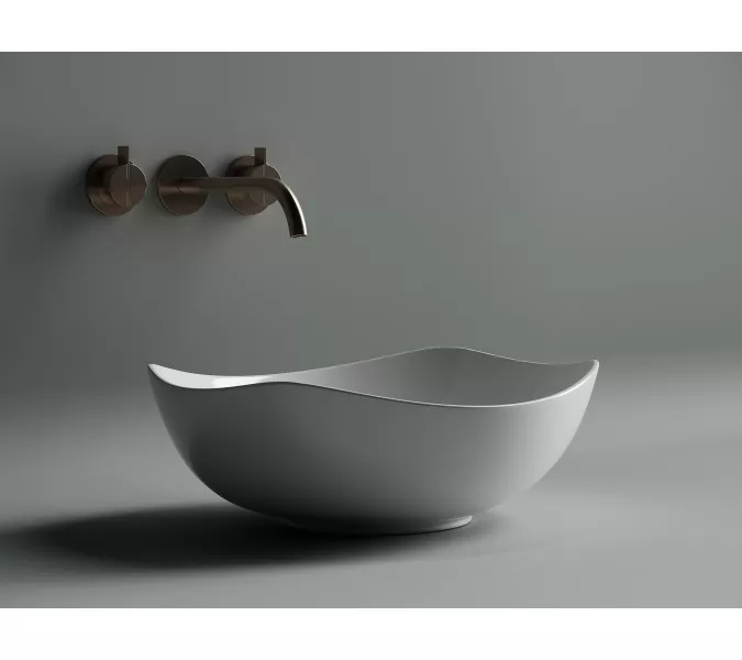 Умывальник чаша накладная овальная Element 420*385*145мм CN5017, изображение 5