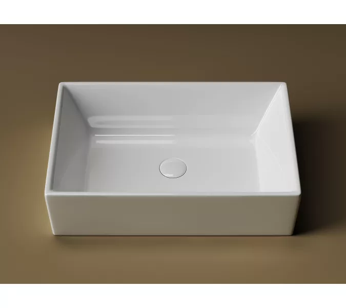 Умывальник чаша накладная прямоугольная Element 590*390*160мм CN5013