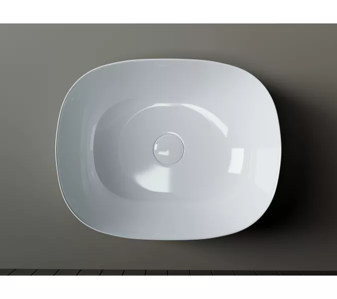 Умывальник чаша накладная овальная Element 460*350*155мм CN6018, изображение 4