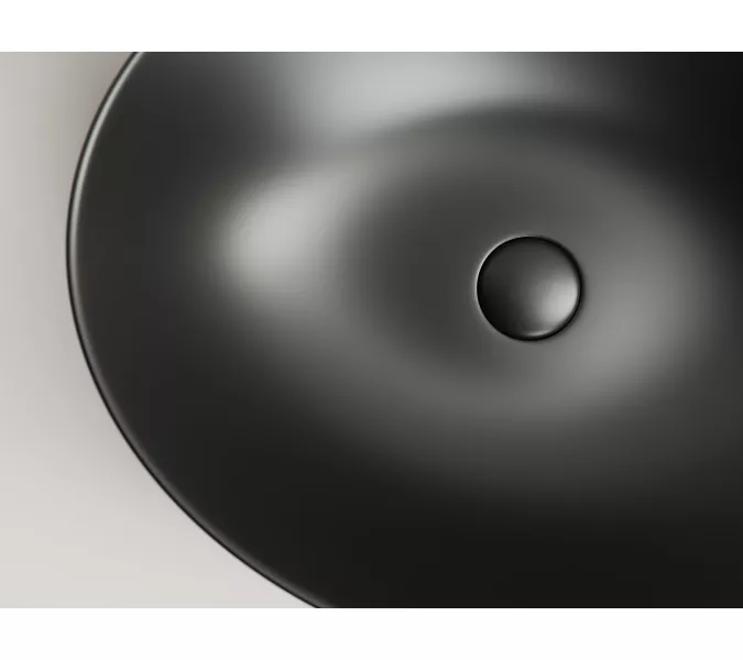Умывальник чаша накладная овальная Ceramica Nova Element CN6017, Выбрать цвет: Черный матовый, изображение 5