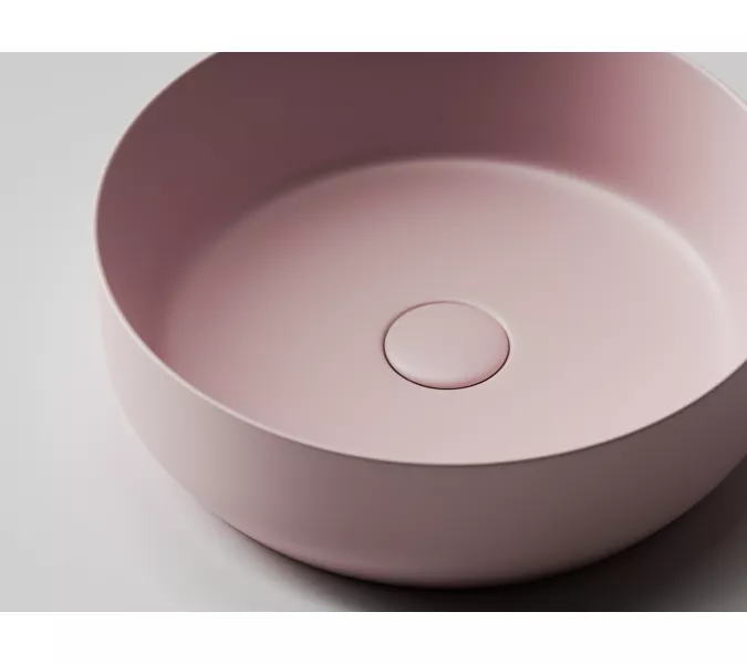 Умывальник чаша накладная круглая Ceramica Nova Element CN6022, Выбрать цвет: Розовый матовый, изображение 3